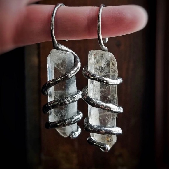 Quartz crystal ear weights - Picture 1 of 2
